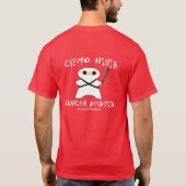 Chemo Ninja Hij is een Ventilator. T-shirt (Achterkant)