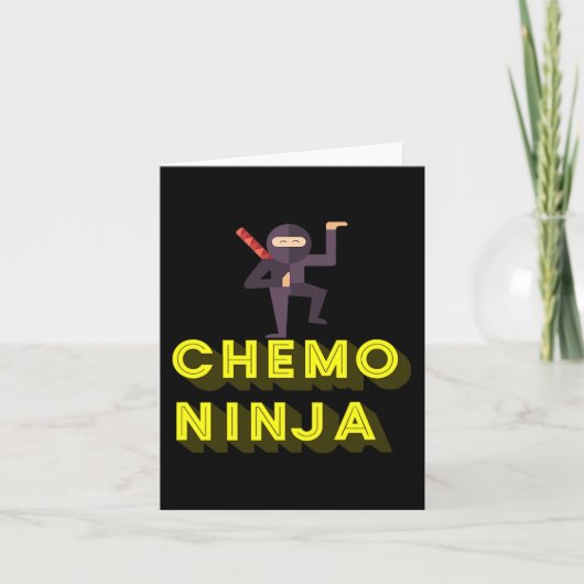 Chemo Ninja Kinder kankerbewustzijnsmaand Kaart (Voorkant)