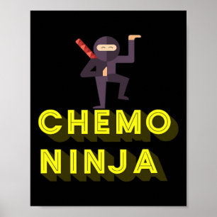 Chemo Ninja Kinder kankerbewustzijnsmaand Poster