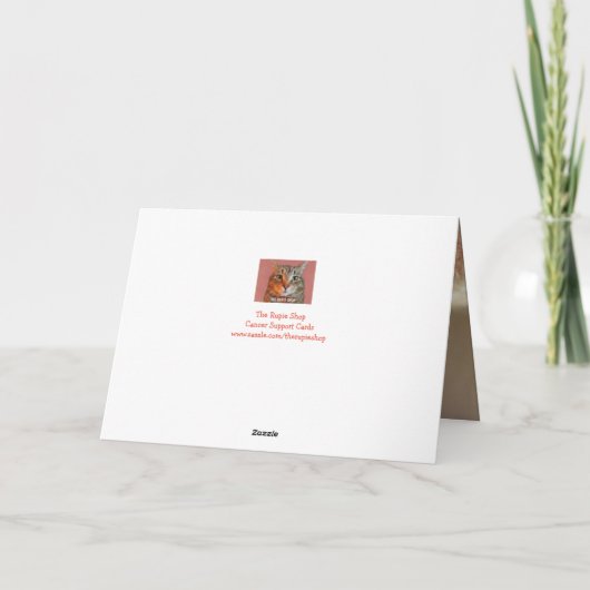 Chemo Ondersteuning Schattigee Cat Kaart (Achterkant)