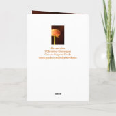 Chemo-ondersteuning voor Zuster Ranunculus-Kaart Kaart (Achterkant)