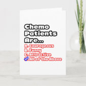 Chemo Patiënt Quiz Kaart (Voorkant)