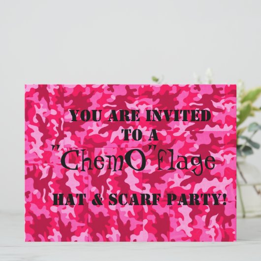 Chemo's flage party! kaart (Staand voorkant)