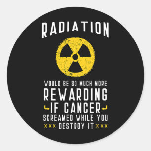 Chemotherapie Kankerbewustzijn Maand Radioloog G Ronde Sticker