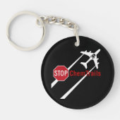 Chemtrail Vlak persistente Contrails Botten schede Sleutelhanger (Voorkant)