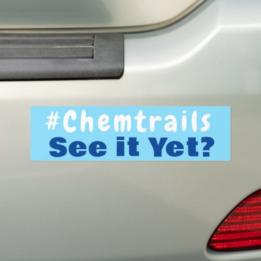 #chemtrails bumpersticker (Op auto)