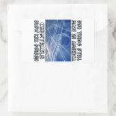 Chemtrails - Gemaakt in Amerika Rechthoekige Sticker (Tas)