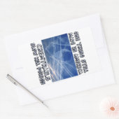 Chemtrails - Gemaakt in Amerika Rechthoekige Sticker (Envelop)