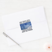 Chemtrails - Gemaakt in Amerika Vierkante Sticker (Envelop)