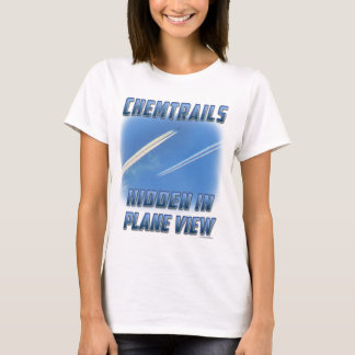 Chemtrails in vlakke Uitzichten T-shirt