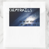 Chemtrails - Je hebt het gezien Rechthoekige Sticker (Tas)