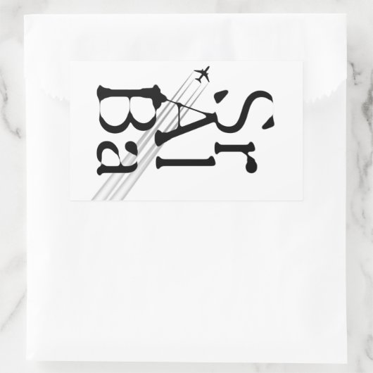 Chemtrails Sr+Al+Ba Rechthoekige Sticker (Tas)