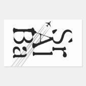 Chemtrails Sr+Al+Ba Rechthoekige Sticker (Voorkant)