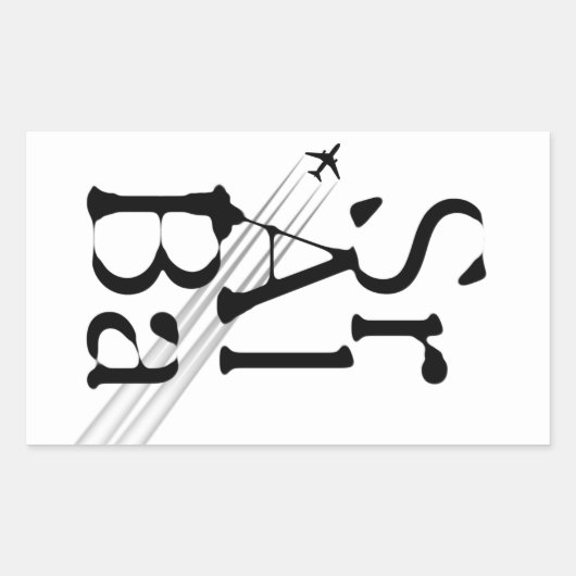 Chemtrails Sr+Al+Ba Rechthoekige Sticker (Voorkant)