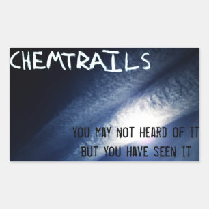 Chemtrails - U hebt het gezien Rechthoekige Sticker