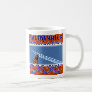 Chemtrails - uitroeiing van de mens koffiemok