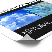 Chemtrails zijn NIET natuurlijk Poster (Hoek)