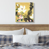 Chen Hongshou Magnolia en Erect Rock Canvas Afdruk (Insitu (Slaapkamer))
