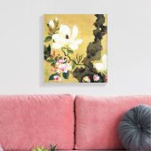 Chen Hongshou Magnolia en Erect Rock Canvas Afdruk (Insitu (Woonkamer))