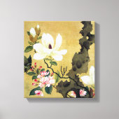 Chen Hongshou Magnolia en Erect Rock Canvas Afdruk (Voorkant)