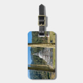 Chendebji Chorten in Bhutan, Himalaya, Azië Bagagelabel (Voorkant verticaal)