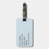 Chendebji Chorten in Bhutan, Himalaya, Azië Bagagelabel (Achterkant verticaal)