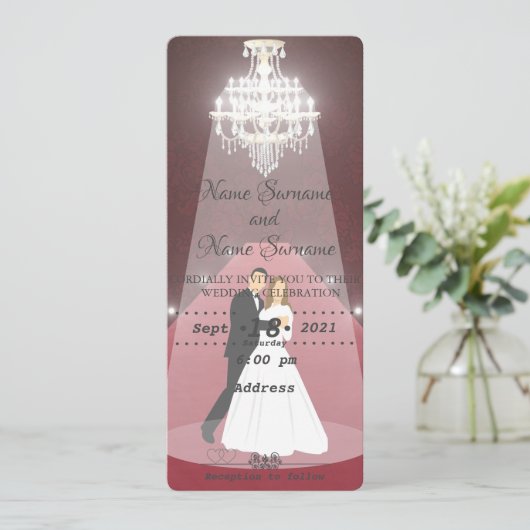 Chendelier Kaart (Staand voorkant)