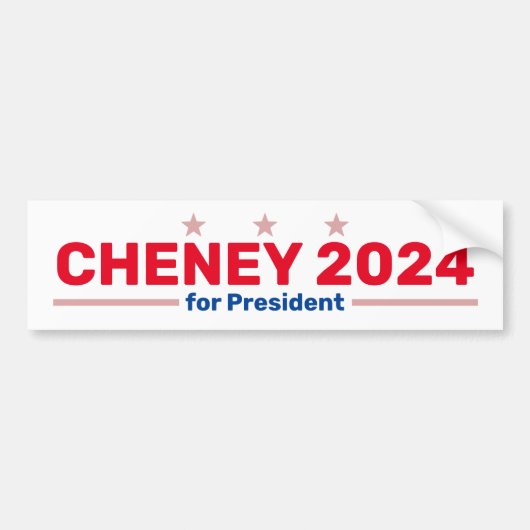 Cheney 2024 bumpersticker (Voorkant)