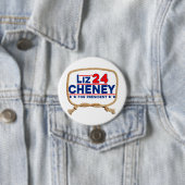 Cheney '24 ronde button 7,6 cm (In situ)