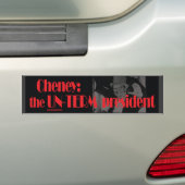 Cheney: de VN-TERM president-bumpersticker Bumpersticker (Op auto)
