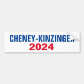 CHENEY KINZINGER 2024 BUMPERSTICKER (Voorkant)
