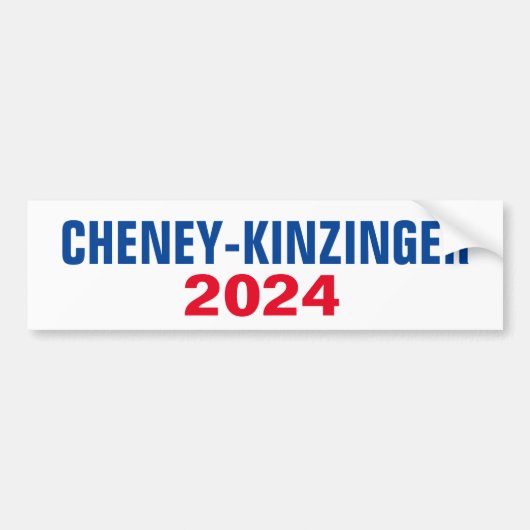 CHENEY KINZINGER 2024 BUMPERSTICKER (Voorkant)