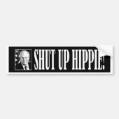 cheney_shutup_bmprstkr_blk bumpersticker (Voorkant)