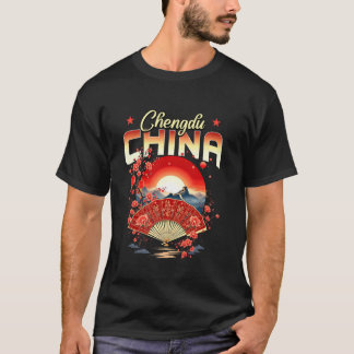 Chengdu Aandenken China Reizen Vakantie Chinees T-shirt
