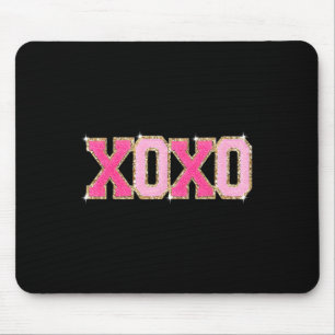 Chenille Patch Glitter Xoxo Valentijnsdag Hart Muismat