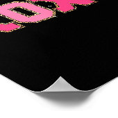 Chenille Patch Sparkling Xoxo Valentijnsdag Hart Poster (Hoek)