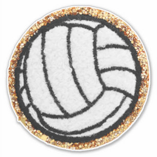 Chenille Volleyball Sticker