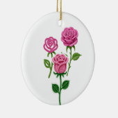 Chenillebloem Keramisch Ornament (Rechts)