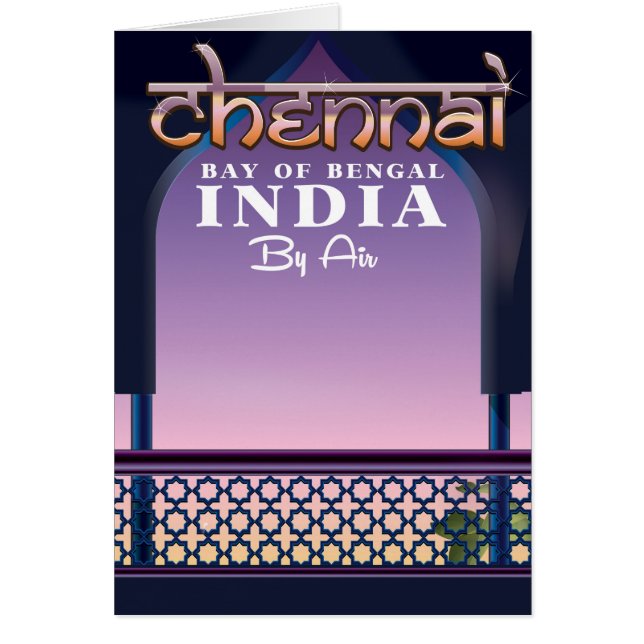 Chennai, Golf van Bengalen in oostelijk India (Voorkant)