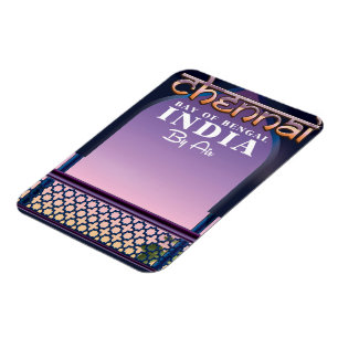 Chennai, Golf van Bengalen in oostelijk India Magneet