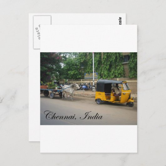 Chennai, India Briefkaart (Voorkant / Achterkant)