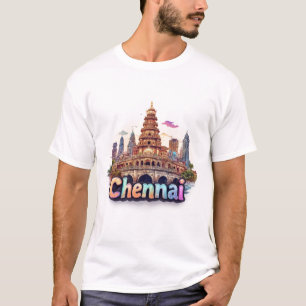 Chennai India Reisontwerp 🇮🇳 T-shirt