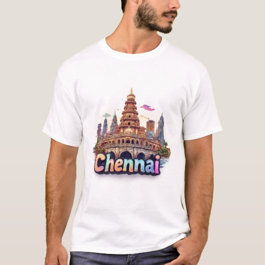 Chennai India Reisontwerp 🇮🇳 T-shirt (Voorkant)