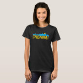 Chennai Madras Sky Tamil Tamilnadu T-shirt (Voorkant volledig)