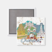 Chennai Magneet (Voorkant / Achterkant)