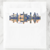 Chennai Skyline Rechthoekige Sticker (Tas)
