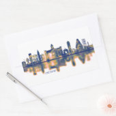 Chennai Skyline Rechthoekige Sticker (Envelop)