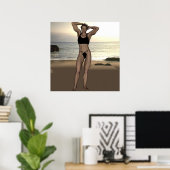 Chennel Johnson in Swimsuit Poster (Thuiskantoor)