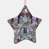 Chenonceau Baroque Elegant Monogram Keramisch Ornament (Rechts)