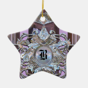Chenonceau Baroque Elegant Monogram Keramisch Ornament